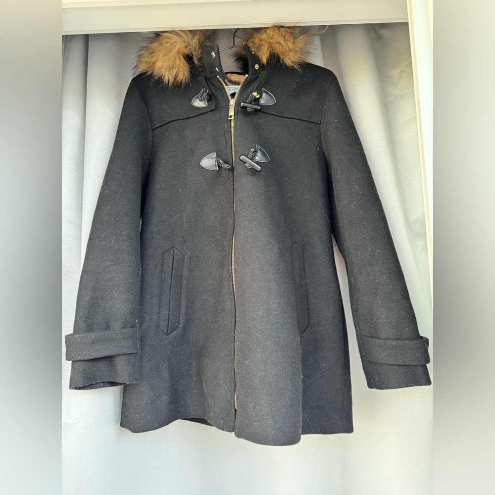 Nine West wool faux fur coat